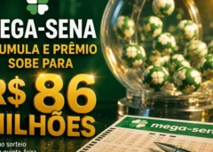 Mega-Sena acumula e prêmio sobe para R$ 86 milhões; veja as dezenas sorteadas
